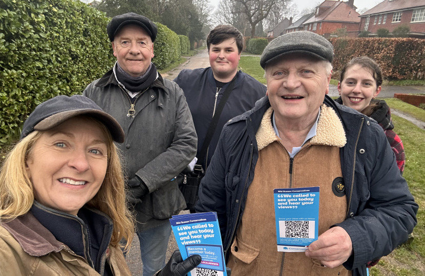 Campaigning in Cuckfield Feb 2025