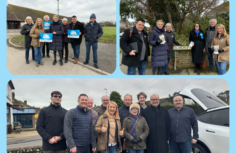 Campaigning in Worthing & Yapton Feb 2025